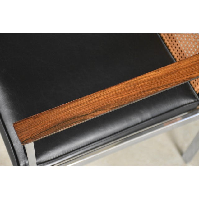 Black 1960s Rosewood and Cane Dining Chairs by Paul McCobb for Lane - Set of 6 For Sale - Image 8 of 9
