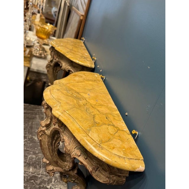 Pair of Italian Hanging Consoles For Sale In Dallas - Image 6 of 6