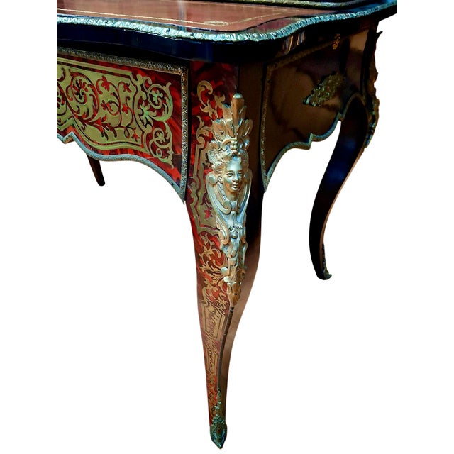 A Napoleon III Boulle Inlay “Bonheur Du Jour” Lady’s Desk For Sale - Image 16 of 17