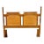 Mid Century Faux Bamboo Maple Split Reed Panels Queen Size Headboard For Sale
