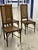 Mid-Century Modern Hollywood Regency Faux Bamboo Cane Dining Chairs, 1970s, Set of 3 For Sale - Image 3 of 9