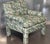 A single vintage parsons style arm chairs. Throwback 80s/90s style vintage. The upholstery reminds of Monet. The...