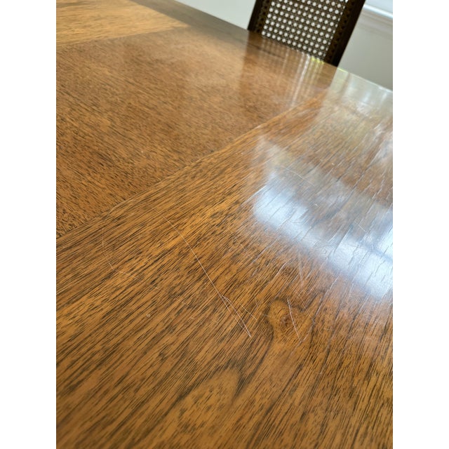 Brown Behr Danish Mid Century Modern Dining Set With 8 Chairs - Set of 9 For Sale - Image 8 of 9