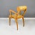 Italian Modern Yellow Fabric and Wooden Chair from Bros/S, 1980s For Sale - Image 3 of 18