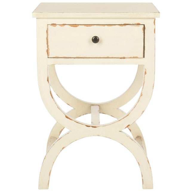 2020s Dixon Nightstand With Storage Drawer in Cream For Sale - Image 5 of 5