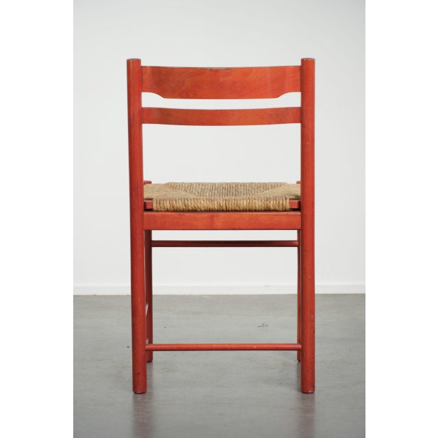 Vintage Wooden Chair with Woven Cane Seat, 1970s For Sale - Image 4 of 12