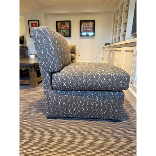 Gray Attributed Billy Baldwin Pattern Accent Chairs (4) For Sale - Image 8 of 10
