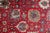1920s, Antique Tabriz Wool Rug, Allover Shah Abbasi Floral, Crimson Field, 9 X 13 For Sale - Image 12 of 16