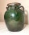 18th Century Antique Handmade Chinese 18th Century Pottery Terracotta Green Glaze Wine Jug For Sale - Image 5 of 12