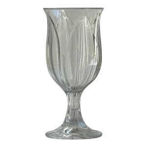 Late-20th Century French Cristal d'Arque-Durand Tulip-Inspired Goblets -- Set of 6