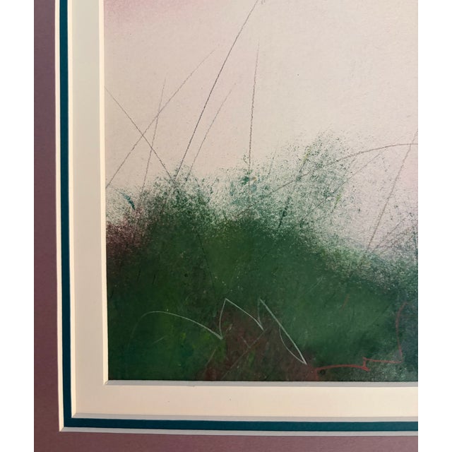 Original Aleah Koury Pastel Mixed Media Artwork 44"x23" Triple Matted For Sale - Image 11 of 14