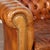 Pair of French Brown Leather Chesterfield Two Seat Loveseat Sofas For Sale - Image 6 of 16