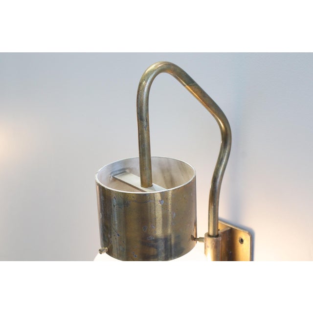 Dominioni Azucena Model LP10 Brass Wall Lamps by Luigi Caccia Dominioni for Azucena, 1958, Set of 2 For Sale - Image 13 of 15