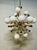 Vintage Italian Sputnik Chandelier in Brass and Opaline Glass, 1970s For Sale - Image 9 of 9