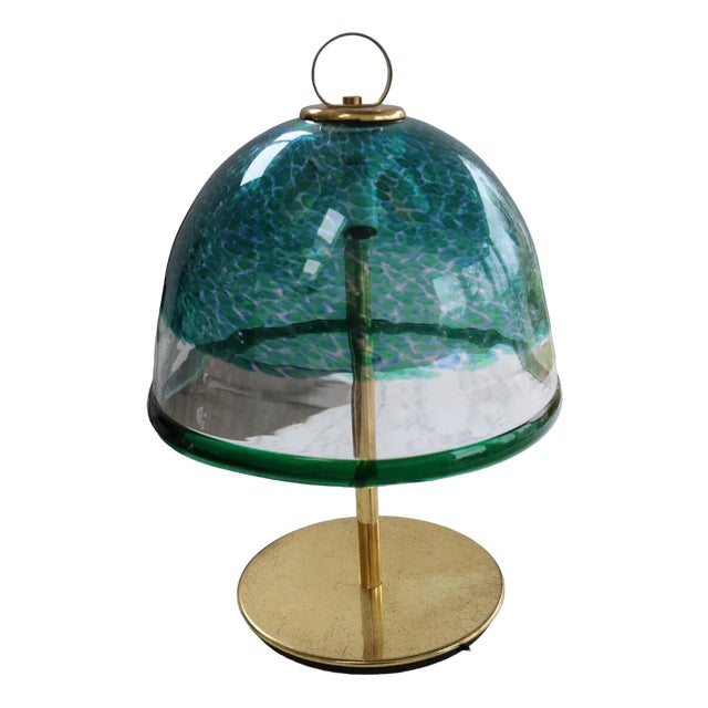 Large Mushroom Table Lamp in Murano Glass from Leucos, Italy, 1960s For Sale