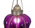 Vintage nickel and purple sprayed glass pumpkin lantern. Traditional Rajasthan style colorful hanging lantern. Great...