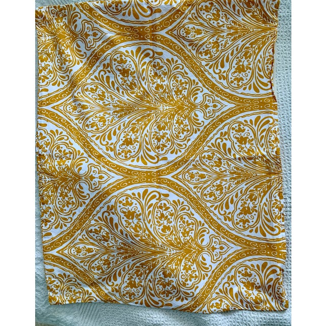 Discontinued Ethan Allen Pillow Sham in Saffron | Eastern Accents/ a Pair For Sale In Miami - Image 6 of 12