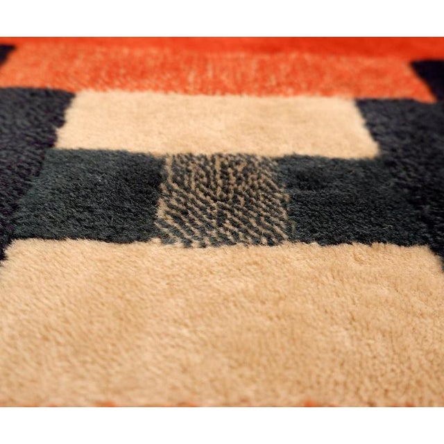 Spanish Geometric Short Pile Rug, 1970s For Sale - Image 5 of 7