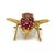 Gold Large Ruby & Sapphire 18k Yellow Gold Bee Brooch For Sale - Image 8 of 10