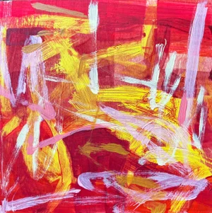 “Excavate” Original Abstract Acrylic Painting by Brenna Giessen