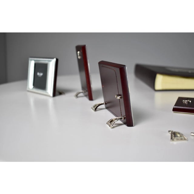 Four Sterling Silver Italian Photo Frames and Album For Sale - Image 6 of 13
