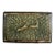 Antique Art Nouveau Repousse Brass Lidded Box 5.25"x3.25"x2.5" Wolf Deer Trinket For Sale
