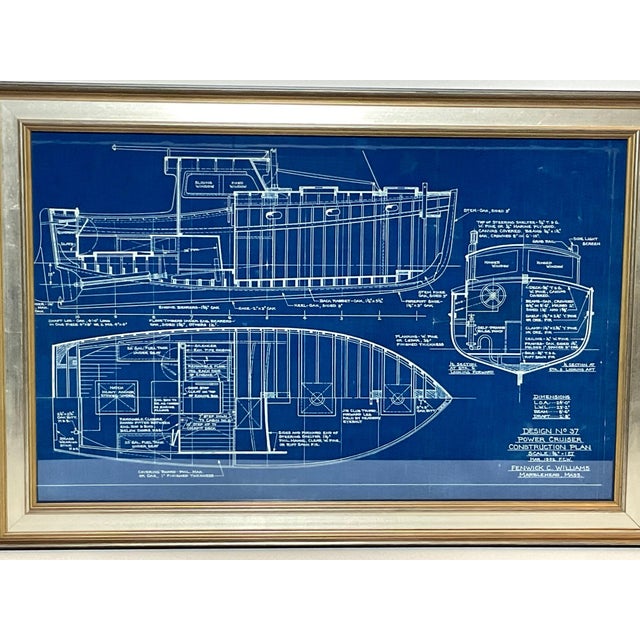 Paper Power Cruiser Yacht Blueprint from Marblehead For Sale - Image 7 of 10