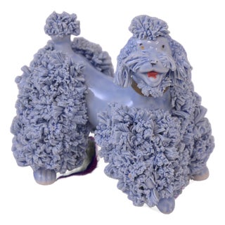 Porcelain Blue Gray Poodle For Sale