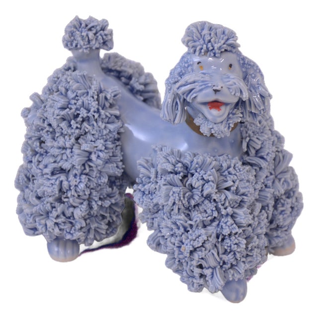 Porcelain Blue Gray Poodle For Sale