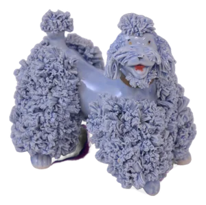 Porcelain Blue Gray Poodle