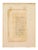 An antique Persian manuscript leaf featuring a miniature painting depicting a flower. Bears an inscription in Arabic at...