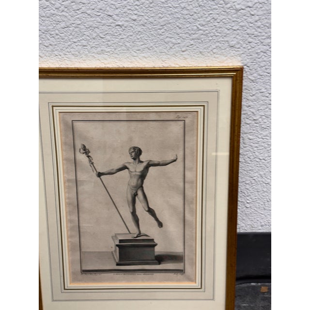 Carlo Nolli for Nicola Vanni "Ancient Roman Statue" Etching, Framed For Sale - Image 4 of 12