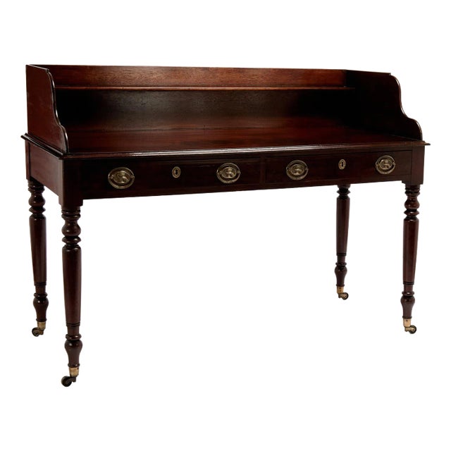 Antique British Colonial Mahogany Server For Sale