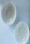 Vintage Portuguese Blanc De Chine Ceramic Oval Decorative Bowls- a Pair For Sale - Image 4 of 11