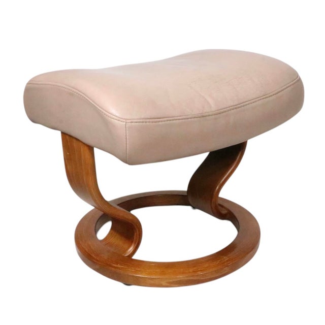 Vintage Ekornes Footstool Ottoman For Sale - Image 12 of 15