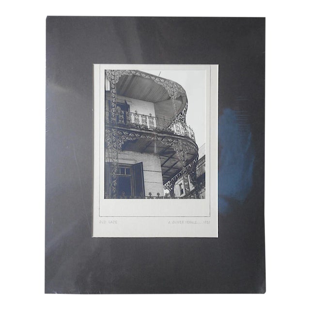 Original Signed/Dated Ltd. Edition Mid 20th C. Signed Fine Art Photograph-"Old Lace"-J. Oliver Yeakle For Sale