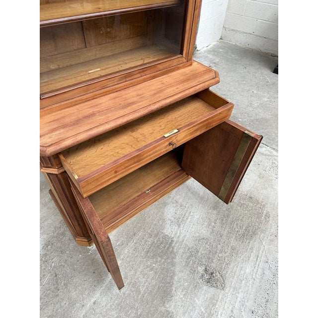 Large Mahogany Display Cabinet For Sale - Image 9 of 16