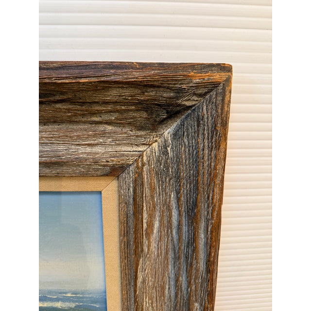 Circa 1963 Earl Davids Sunny Seas Painting, Framed For Sale - Image 4 of 12