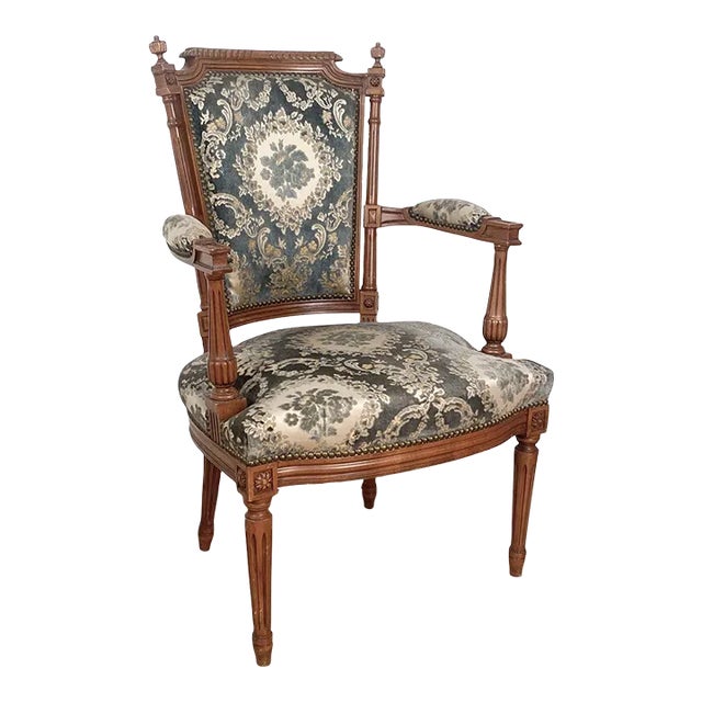 Louis XVI Style Armchair, France Circa 1960 For Sale