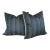 Scalamandre Wavelength Blue 22" Pillows - Set of 2 For Sale