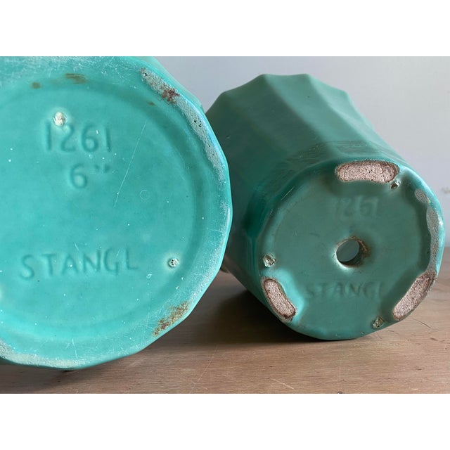 Late 1920s-Early 1930s Stangl Flowerpot With Saucer Shape #1261 For Sale In New York - Image 6 of 11