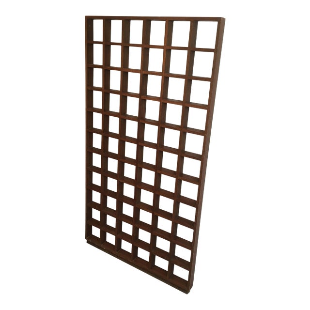 Separation Shelf Made of Exotic Wood, circa 1970 For Sale