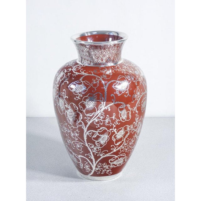 Ceramic and Silver Vase by Gio Ponti for Richard Ginori For Sale - Image 16 of 18