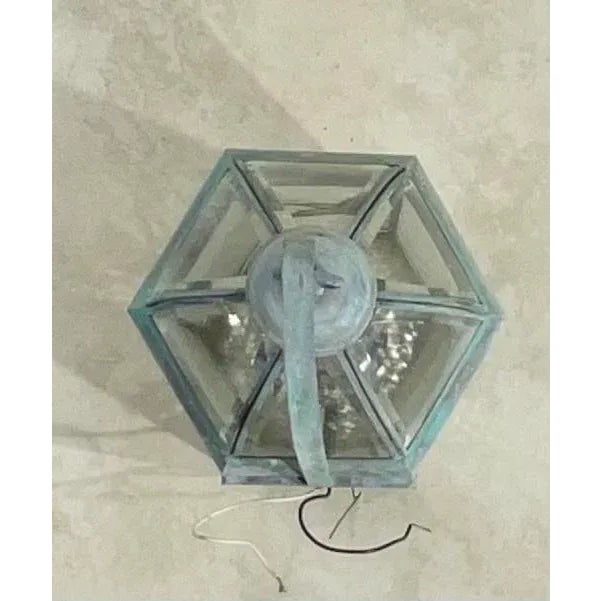 Brass Single Vintage Handcrafted Brass Wall Lantern For Sale - Image 8 of 12