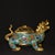 Chinese Vintage Cloisonné Enamel Gilt Bronze Dragon Turtle Censer Incense Burner With Bagua Lid For Sale - Image 3 of 9