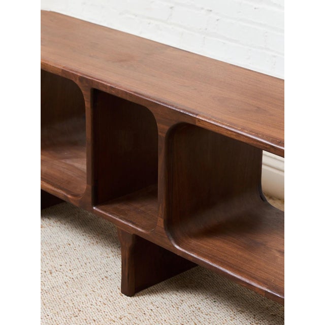 Solid Walnut Atomic Console For Sale In Los Angeles - Image 6 of 12