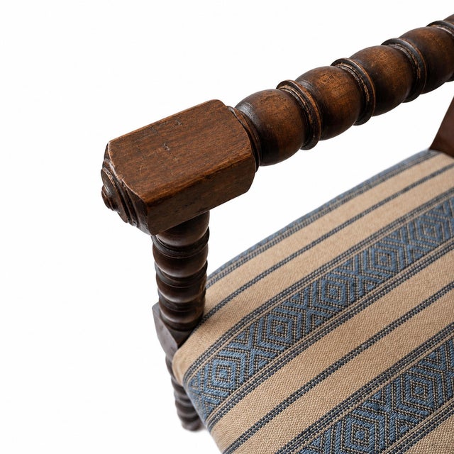 Antique English Bobbin Turned Armchair For Sale - Image 4 of 5