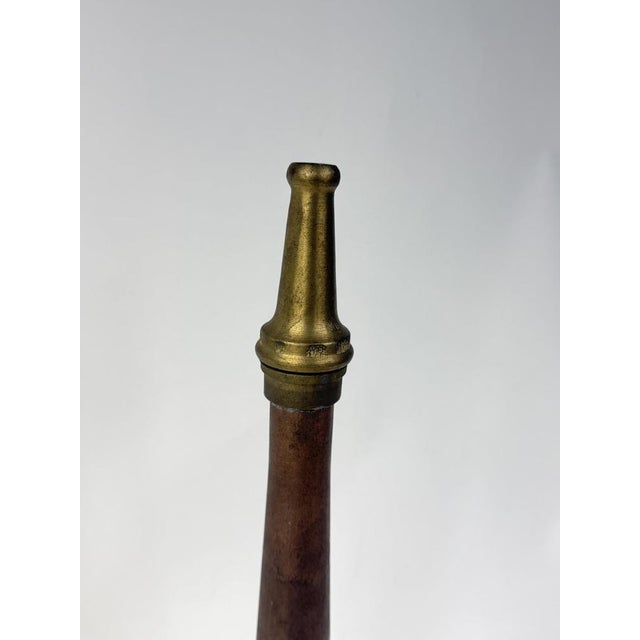 Industrial Antique Fire Hose in Brass and Copper, 1900s For Sale - Image 3 of 9