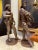 Metal Pair Antique Patinated Metal Sculptural Statues of English Literary Figures, Ivanhoe & Durward For Sale - Image 7 of 10