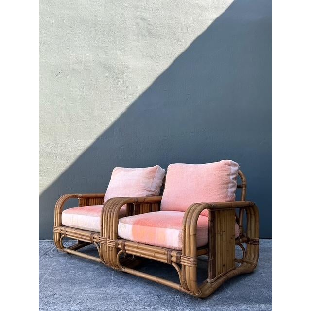 This exceptional pair of vintage lounge chairs by the renowned Bielecky Brothers showcases the pinnacle of American-made...